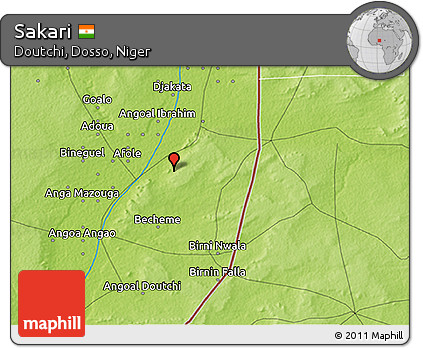 Physical 3D Map of Sakari