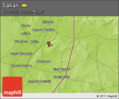 Physical 3D Map of Sakari
