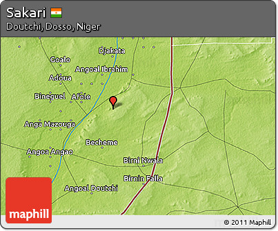 Physical 3D Map of Sakari