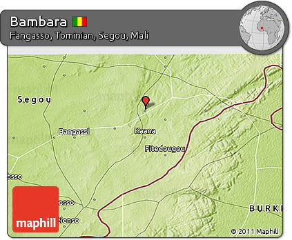 Physical 3D Map of Bambara