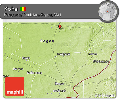Physical 3D Map of Koha