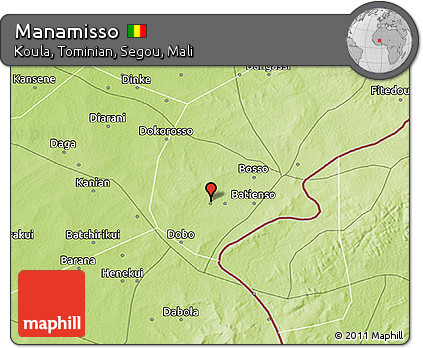 Physical 3D Map of Manamisso