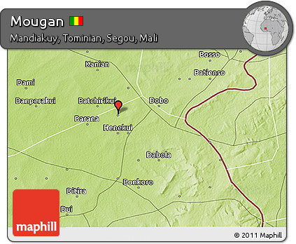 Physical 3D Map of Mougan