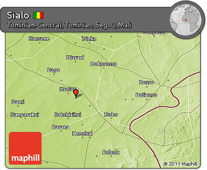Physical 3D Map of Sialo