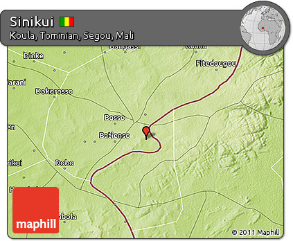 Physical 3D Map of Sinikui