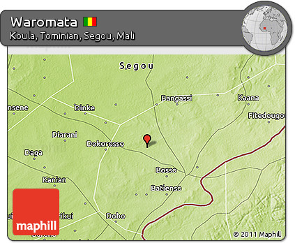 Physical 3D Map of Waromata