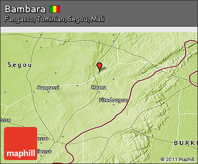 Physical 3D Map of Bambara