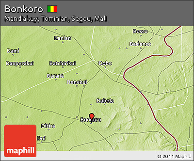 Physical 3D Map of Bonkoro