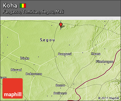 Physical 3D Map of Koha