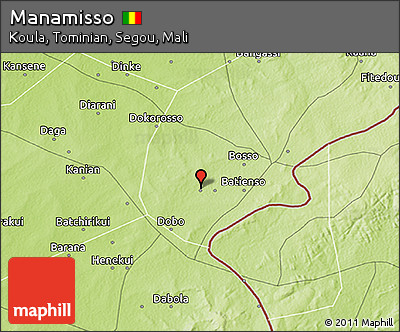 Physical 3D Map of Manamisso