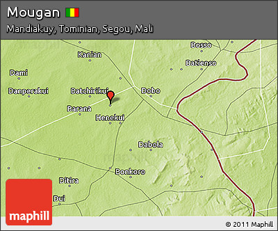 Physical 3D Map of Mougan