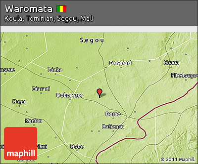 Physical 3D Map of Waromata