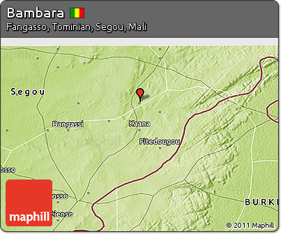 Physical 3D Map of Bambara