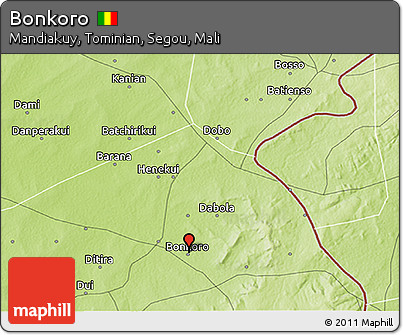 Physical 3D Map of Bonkoro