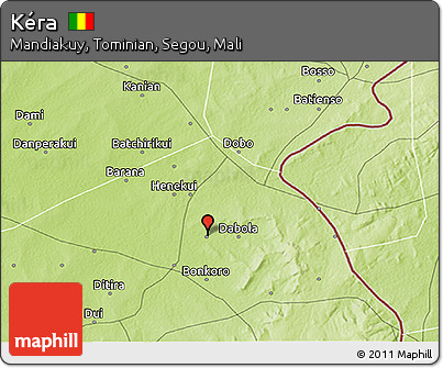 Physical 3D Map of Kéra