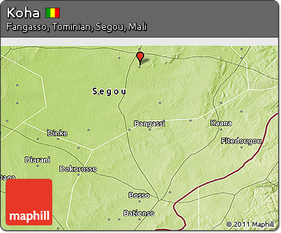 Physical 3D Map of Koha