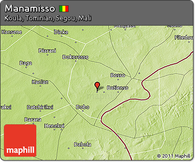 Physical 3D Map of Manamisso