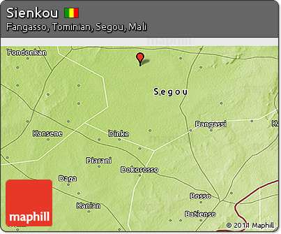 Physical 3D Map of Sienkou