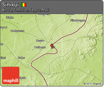 Physical 3D Map of Sinikui