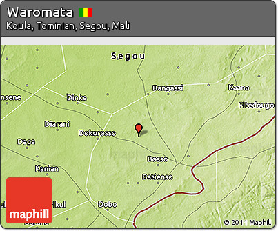 Physical 3D Map of Waromata