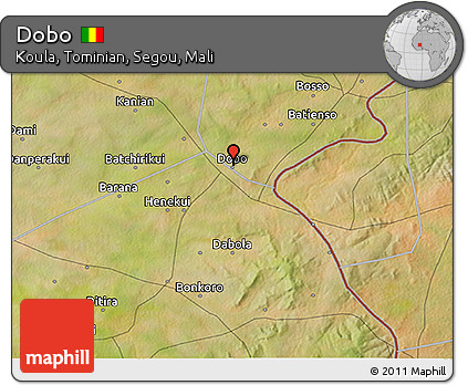 Satellite 3D Map of Dobo