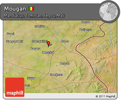 Satellite 3D Map of Mougan