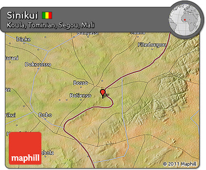 Satellite 3D Map of Sinikui