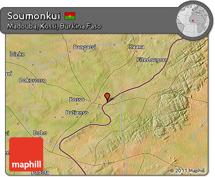 Satellite 3D Map of Soumonkui