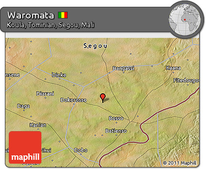 Satellite 3D Map of Waromata
