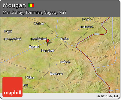 Satellite 3D Map of Mougan
