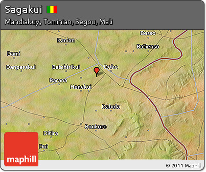 Satellite 3D Map of Sagakui