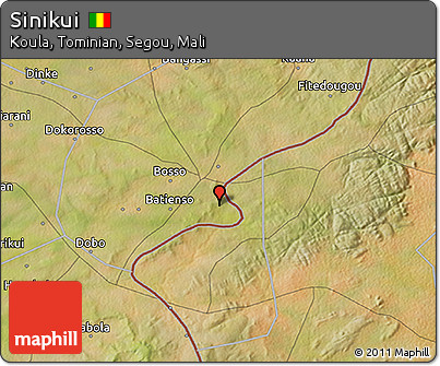 Satellite 3D Map of Sinikui