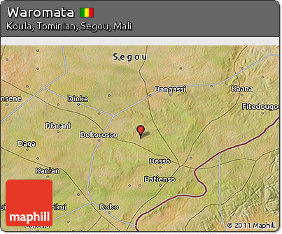 Satellite 3D Map of Waromata