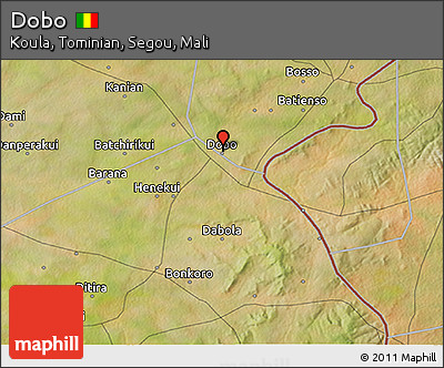 Satellite 3D Map of Dobo