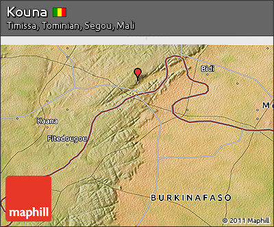 Satellite 3D Map of Kouna