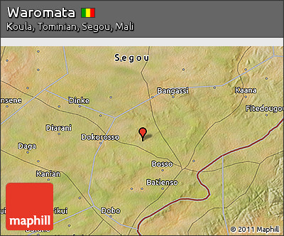 Satellite 3D Map of Waromata