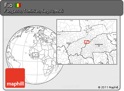 Blank Location Map of Fio