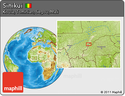 Physical Location Map of Sinikui