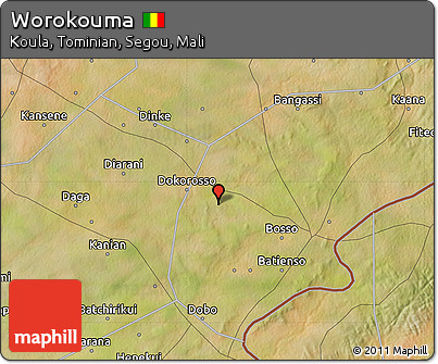 Satellite Map of Worokouma