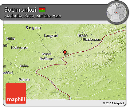 Physical Panoramic Map of Soumonkui