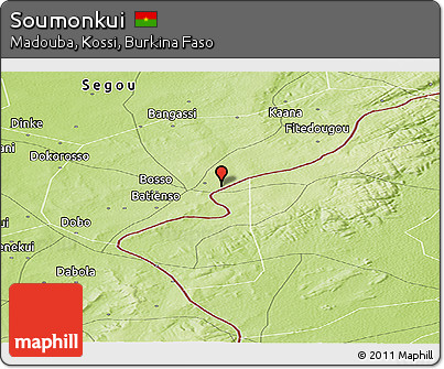 Physical Panoramic Map of Soumonkui