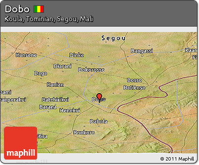 Satellite Panoramic Map of Dobo