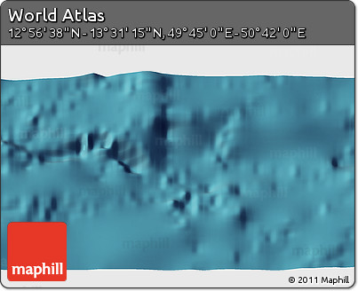 Satellite 3D Map of the Area around 13° 13' 56" N, 50° 13' 30" E