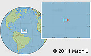 Savanna Style Location Map of the area around 13° 13' 56" N, 50° 55' 29" W