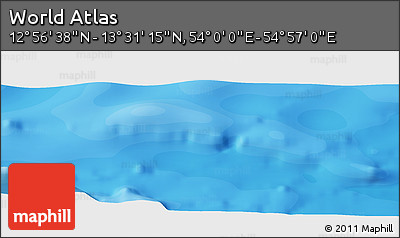 Political Panoramic Map of the Area around 13° 13' 56" N, 54° 28' 30" E