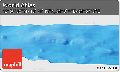 Political Panoramic Map of the Area around 13° 13' 56" N, 54° 28' 30" E