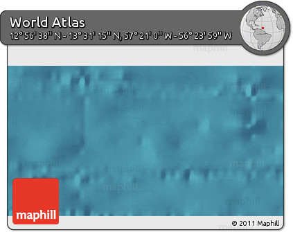 Satellite 3D Map of the Area around 13° 13' 56" N, 56° 52' 30" W