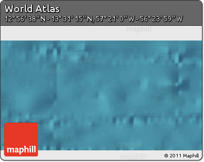 Satellite 3D Map of the Area around 13° 13' 56" N, 56° 52' 30" W