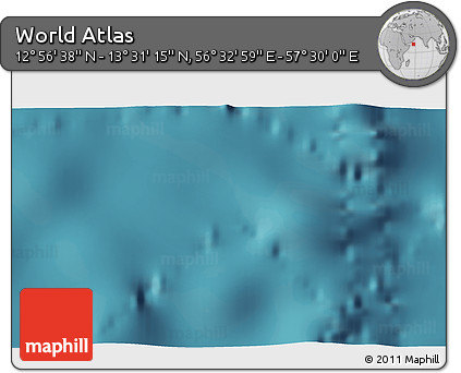 Satellite 3D Map of the Area around 13° 13' 56" N, 57° 1' 29" E