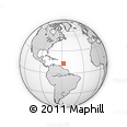 Outline Map of the Area around 13° 13' 56" N, 57° 43' 30" W, rectangular outline